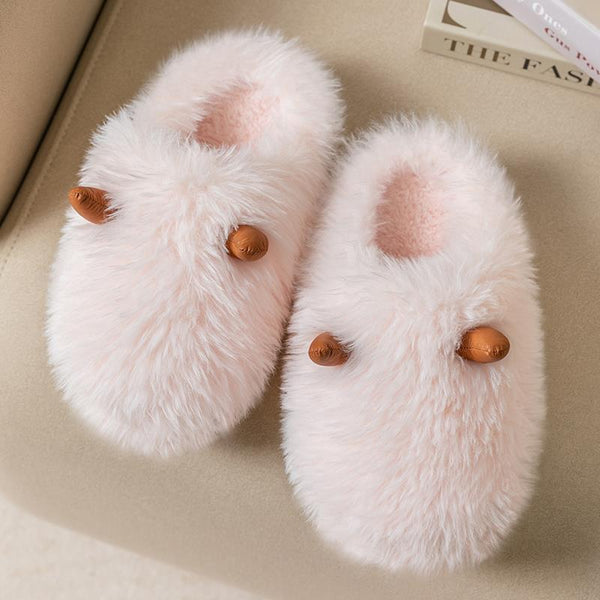 Warm Home Thick Soled Woolen Slippers