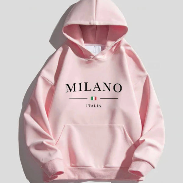 Milano Solid Color Hoodie